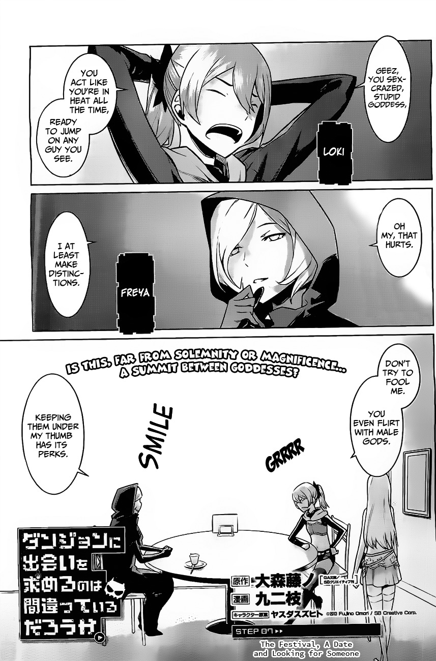 Dungeon ni Deai o Motomeru no wa Machigatte Iru Darou ka Chapter 7 page 3 - Chapter 7: The Festival, a Date and Looking for Someone