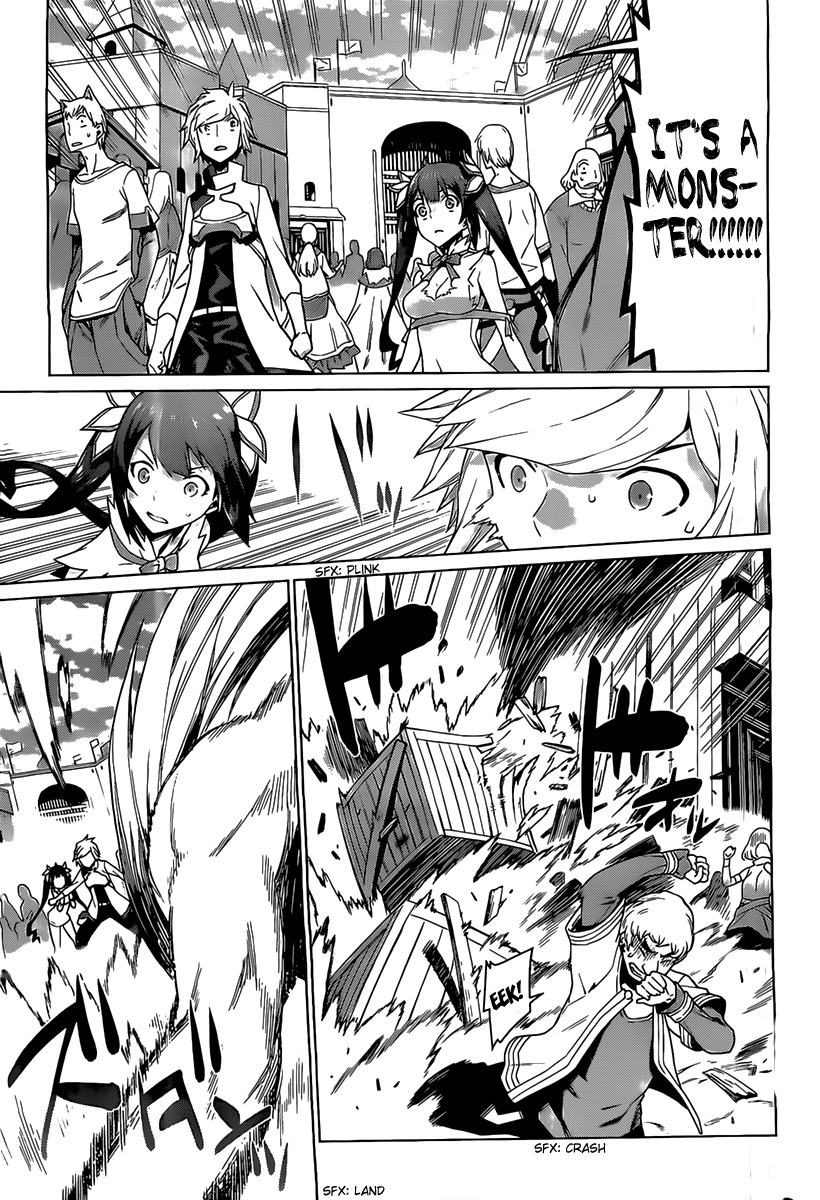 Dungeon ni Deai o Motomeru no wa Machigatte Iru Darou ka Chapter 8 page 10 - Chapter 8: Favor of the Goddess