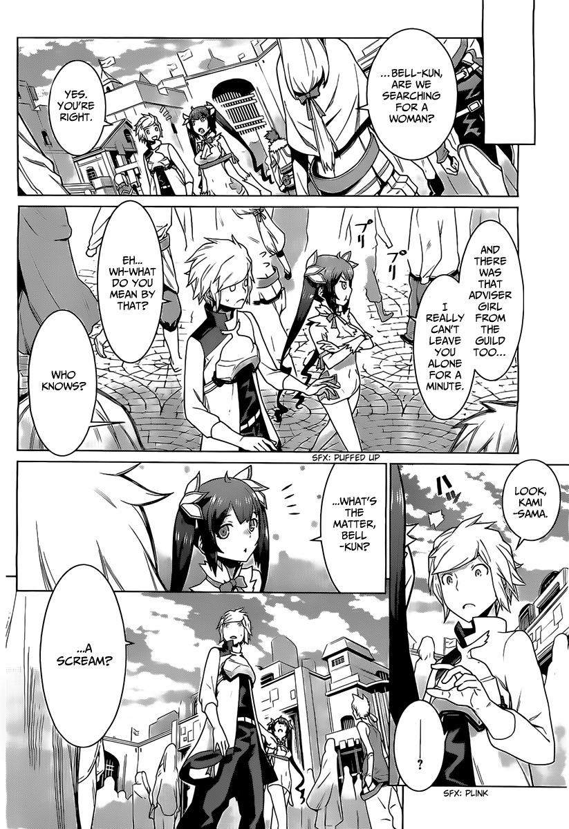 Dungeon ni Deai o Motomeru no wa Machigatte Iru Darou ka Chapter 8 page 9 - Chapter 8: Favor of the Goddess