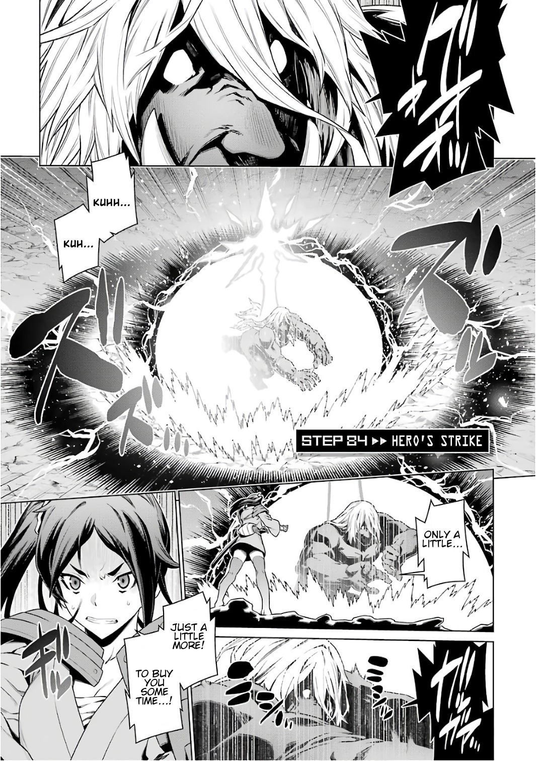 Dungeon ni Deai o Motomeru no wa Machigatte Iru Darou ka Chapter 84 page 1 - Chapter 84: The Hero's Strike