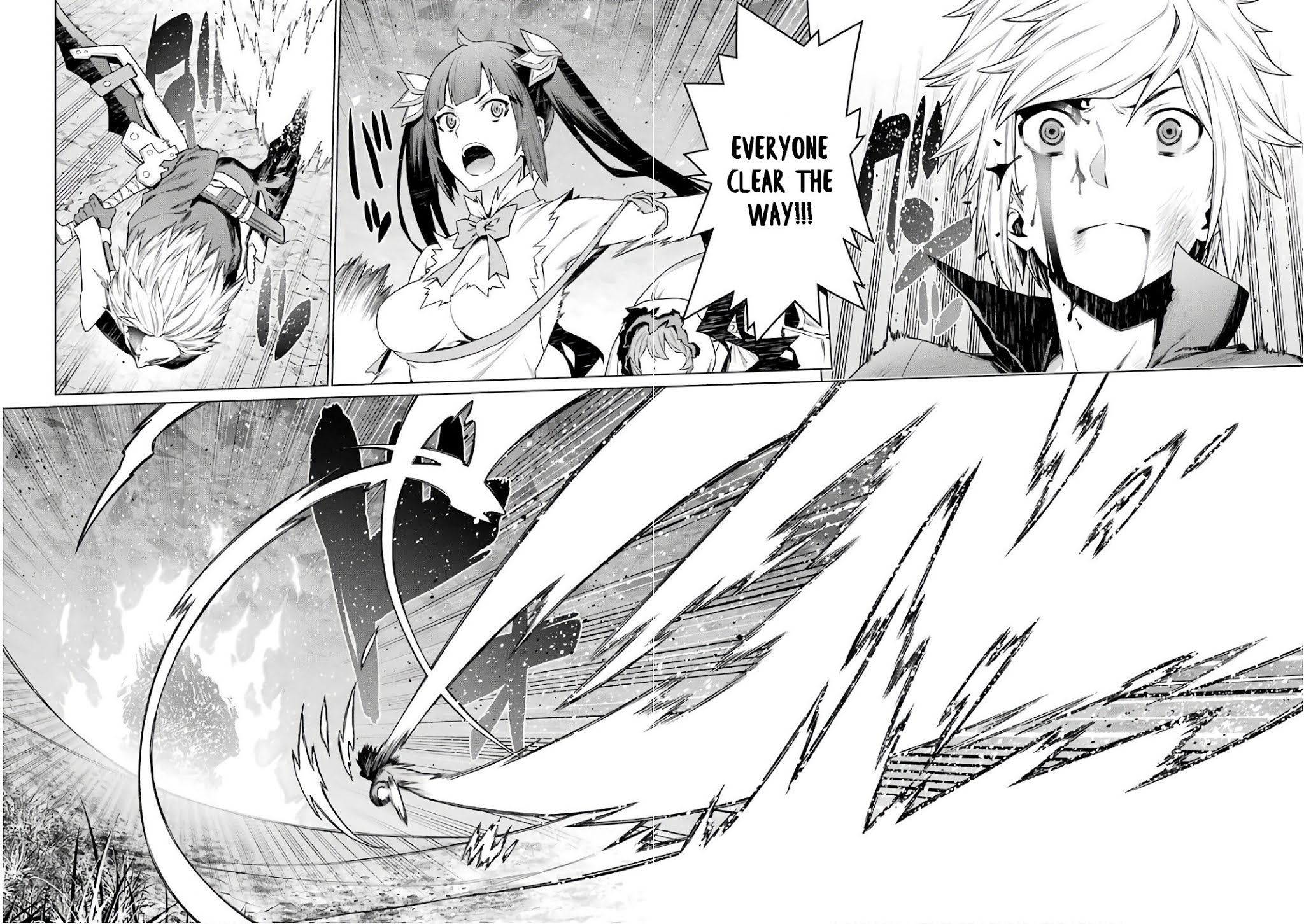 Dungeon ni Deai o Motomeru no wa Machigatte Iru Darou ka Chapter 84 page 10 - Chapter 84: The Hero's Strike
