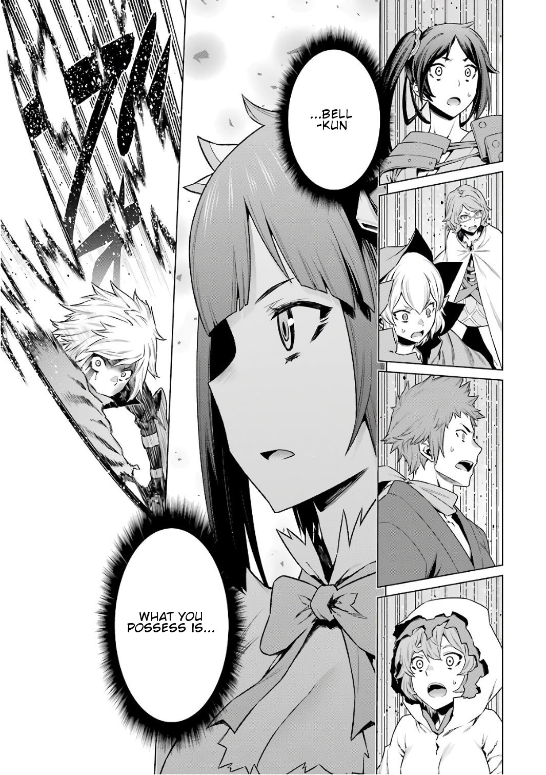 Dungeon ni Deai o Motomeru no wa Machigatte Iru Darou ka Chapter 84 page 12 - Chapter 84: The Hero's Strike