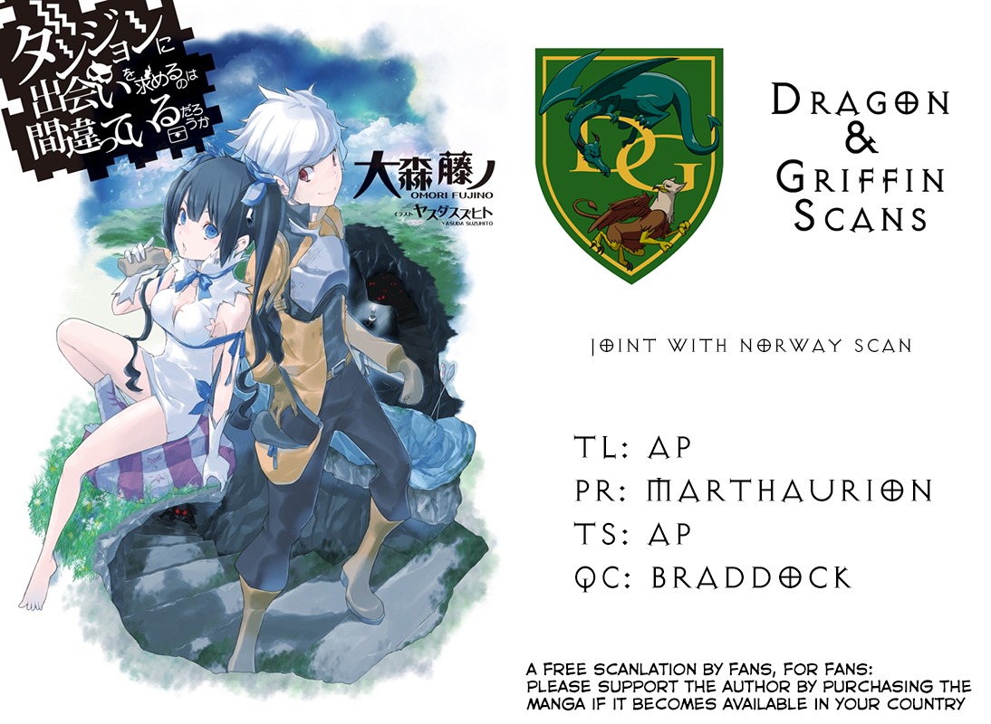 Dungeon ni Deai o Motomeru no wa Machigatte Iru Darou ka Chapter 9 page 22 - Chapter 9: All the Courage