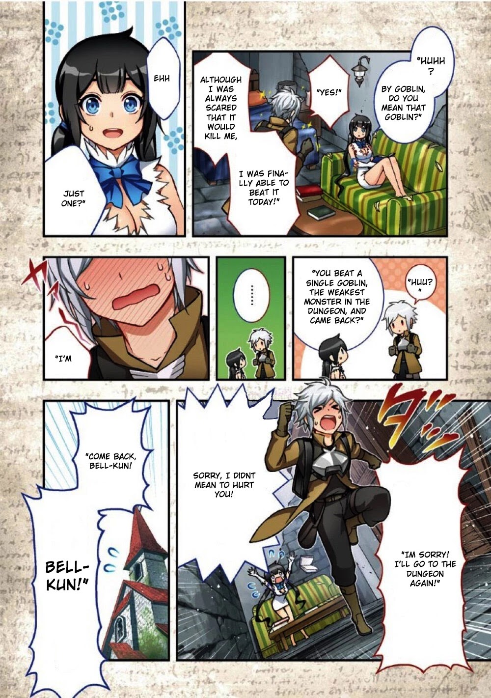 Dungeon ni Deai wo Motomeru no wa Machigatteiru Darou ka II Chapter 0 page 4 - Chapter 0: The goddess of bell