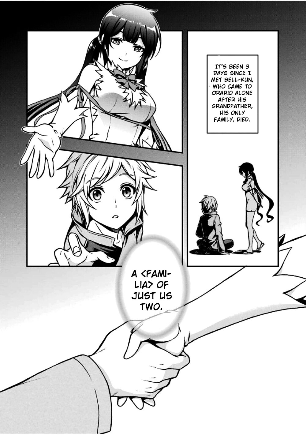 Dungeon ni Deai wo Motomeru no wa Machigatteiru Darou ka II Chapter 0 page 5 - Chapter 0: The goddess of bell