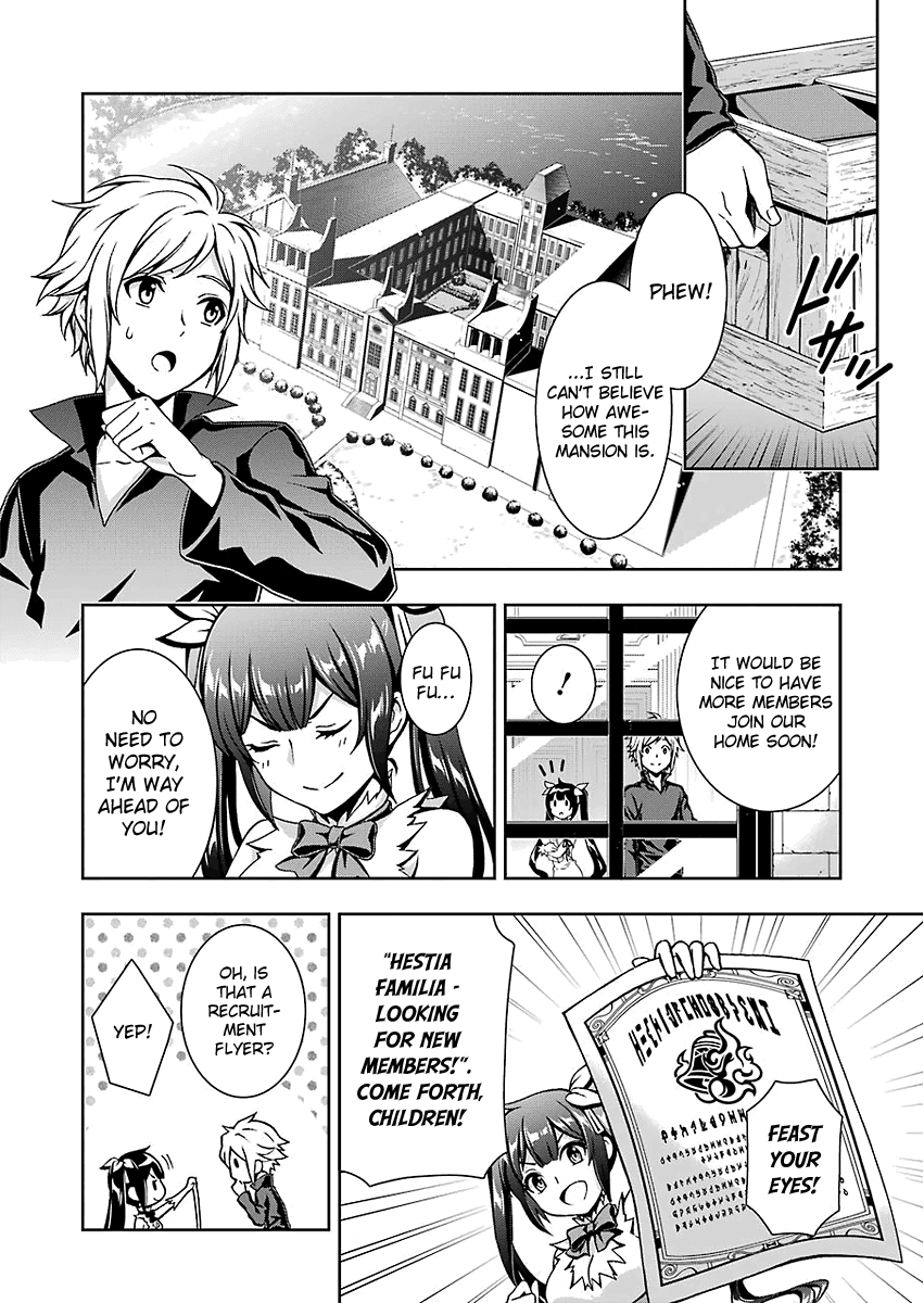 Dungeon ni Deai wo Motomeru no wa Machigatteiru Darou ka II Chapter 1 page 12 - Chapter 1: Smooth Sailing?
