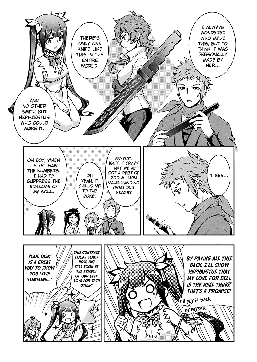 Dungeon ni Deai wo Motomeru no wa Machigatteiru Darou ka II Chapter 1 page 21 - Chapter 1: Smooth Sailing?