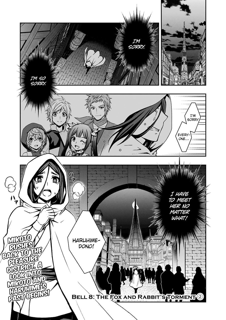 Dungeon ni Deai wo Motomeru no wa Machigatteiru Darou ka II Chapter 8 page 3 - Chapter 8: Bell 8: The Fox and Rabbit's Torment ②
