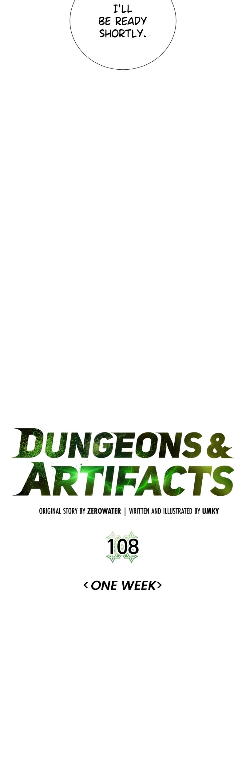 Dungeons & Artifacts Chapter 108 page 10 - Chapter 108: (S3) Ep. 108 - One Week (Season 3 Premiere)
