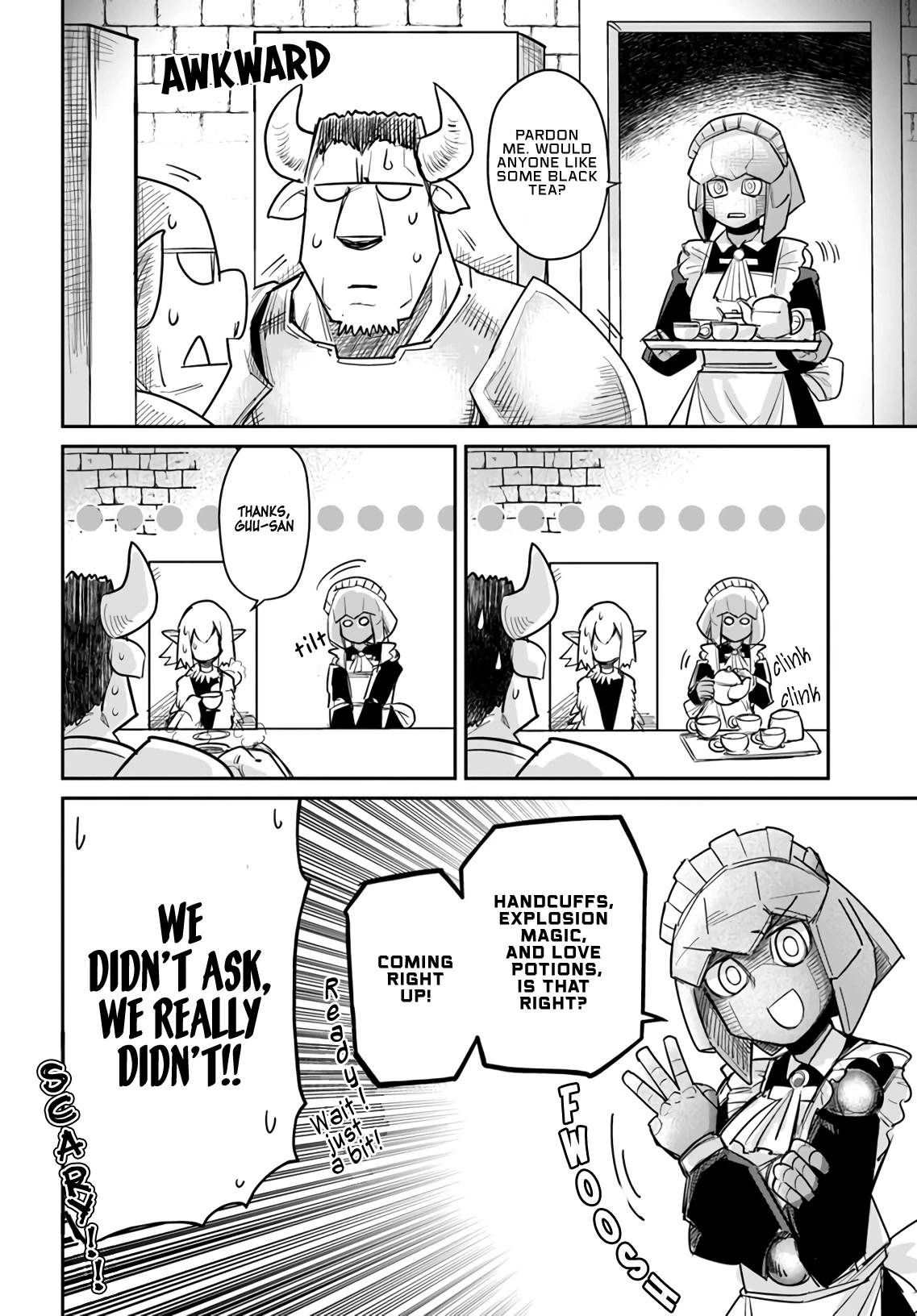 Dungeon's Childhood Friend Chapter 13 page 3 - Chapter 13: Maid-san is scary.