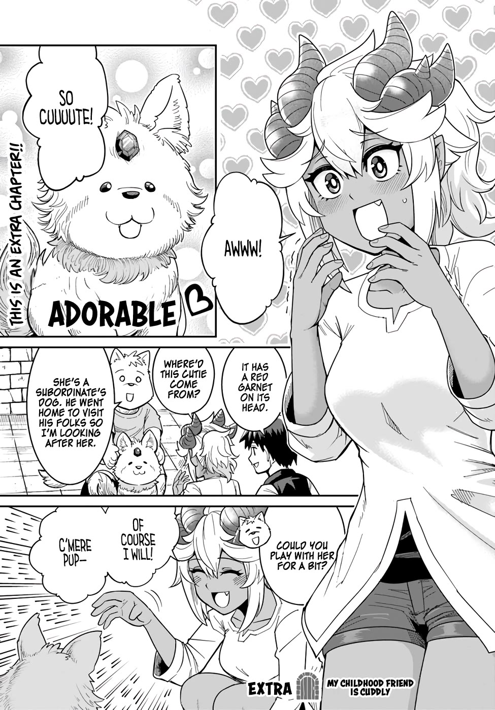Dungeon's Childhood Friend Chapter 27.5 page 1 - Chapter 27.5: My Childhood Friend is Cuddly