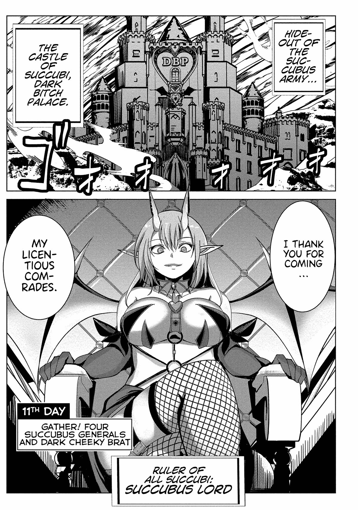 Dunking on Succubi in Another World Chapter 11 page 1 - Chapter 11: Gather! Four Succubus Generals and Dark Cheeky Brat