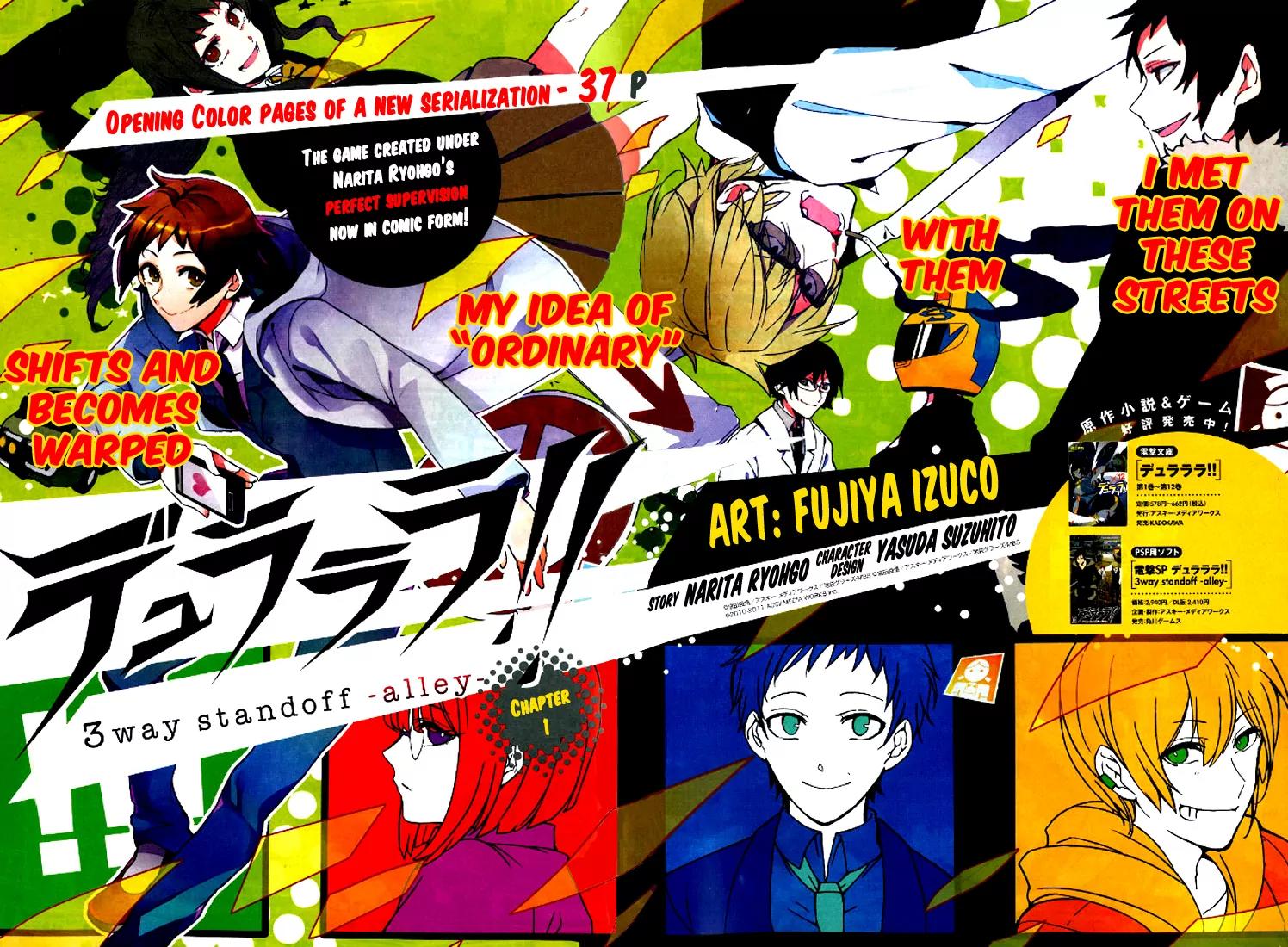 Durarara!! - 3 Way Standoff - Alley Chapter 1 page 2 - Chapter 1