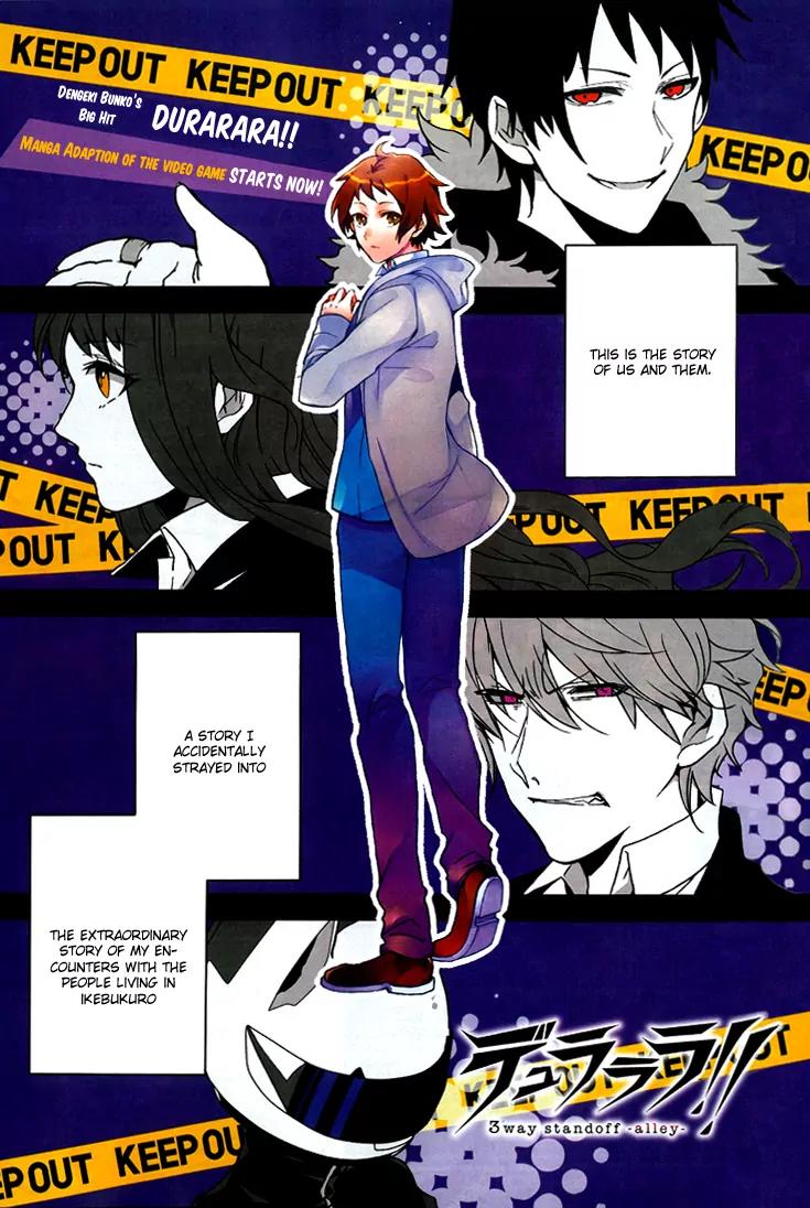 Durarara!! - 3 Way Standoff - Alley Chapter 1 page 3 - Chapter 1