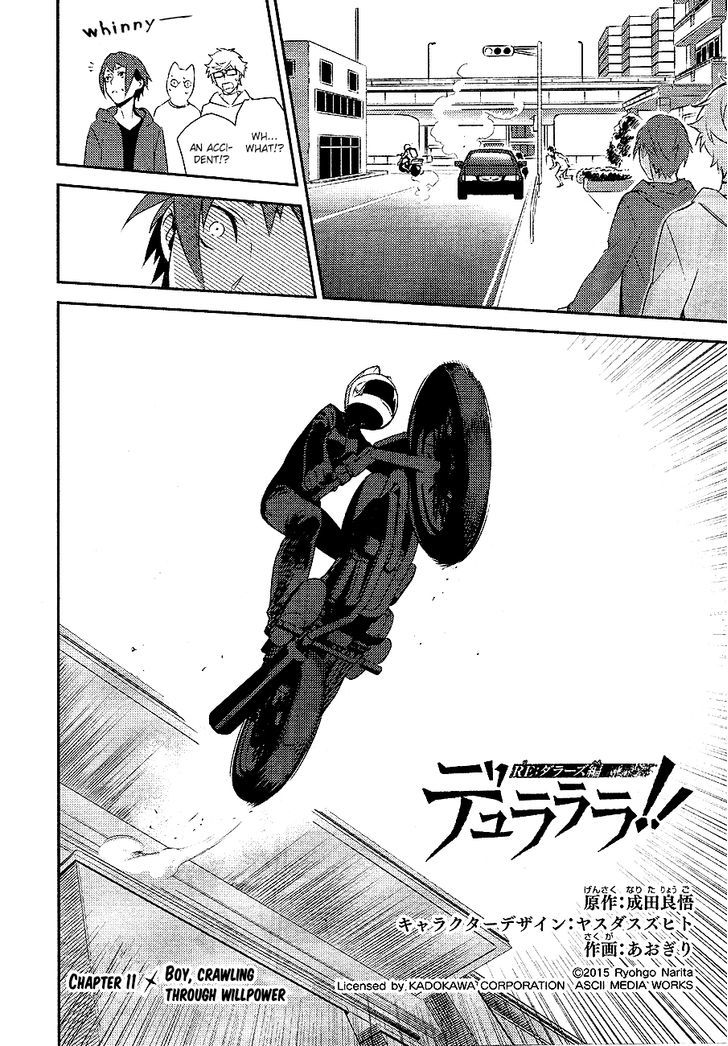 Durarara!! - Re;Dollars Hen Chapter 12 page 2 - Chapter 12 : Boy, Crawling Through Willpower
