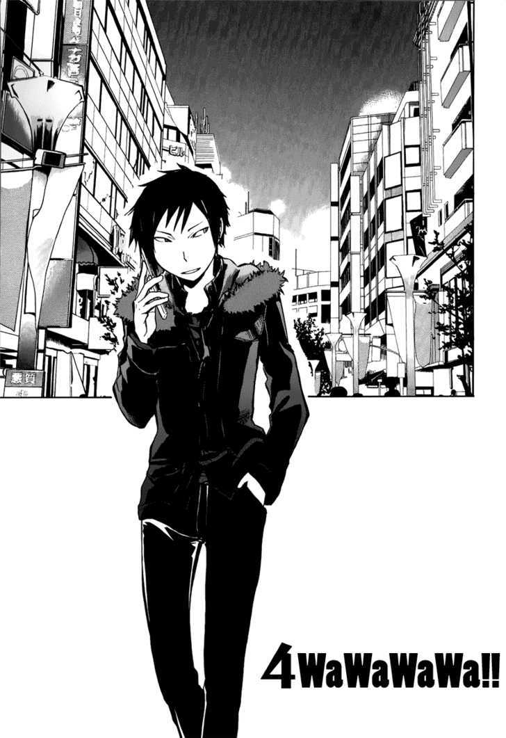 Durarara!! Chapter 4 page 1 - Chapter 4 : WaWaWaWa!!