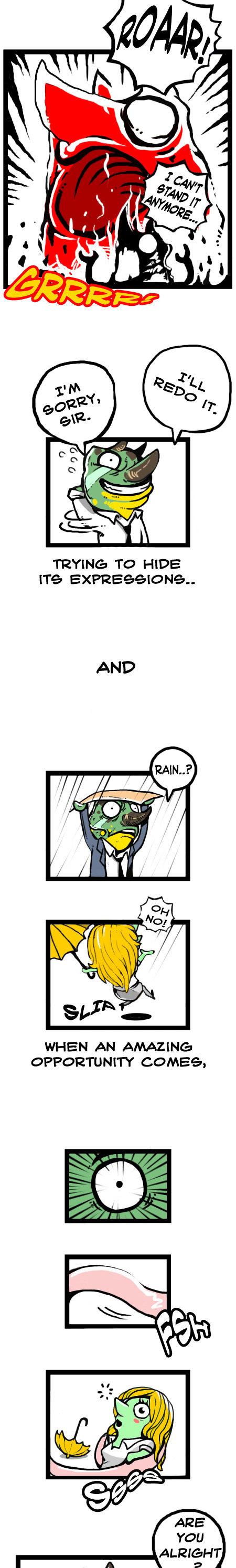 Earth, Human, and Animal Chapter 19 page 15 - Chapter 19 : the Jackson's Three-horned Chameleon's Habits