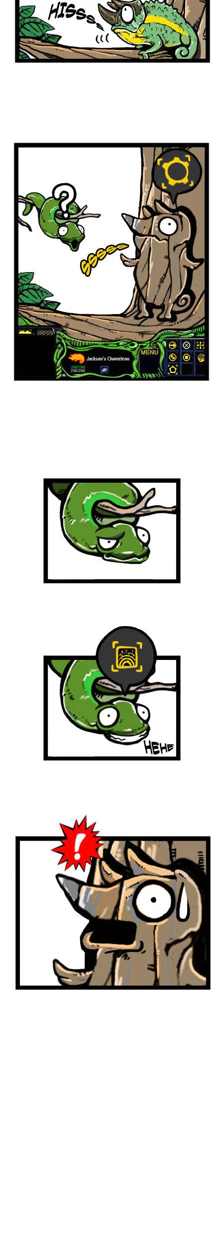 Earth, Human, and Animal Chapter 19 page 3 - Chapter 19 : the Jackson's Three-horned Chameleon's Habits