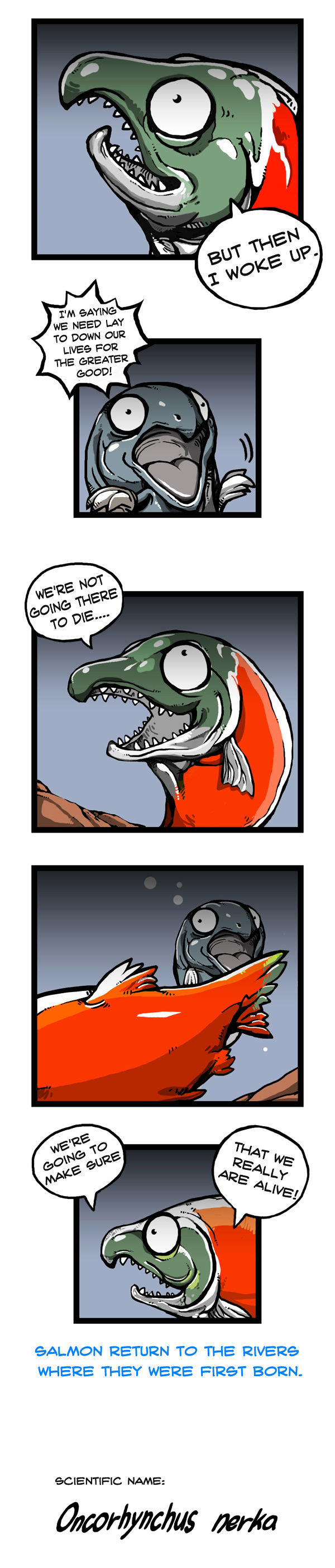 Earth, Human, and Animal Chapter 48 page 4 - Chapter 48 : the Sockeye Salmon's Goal