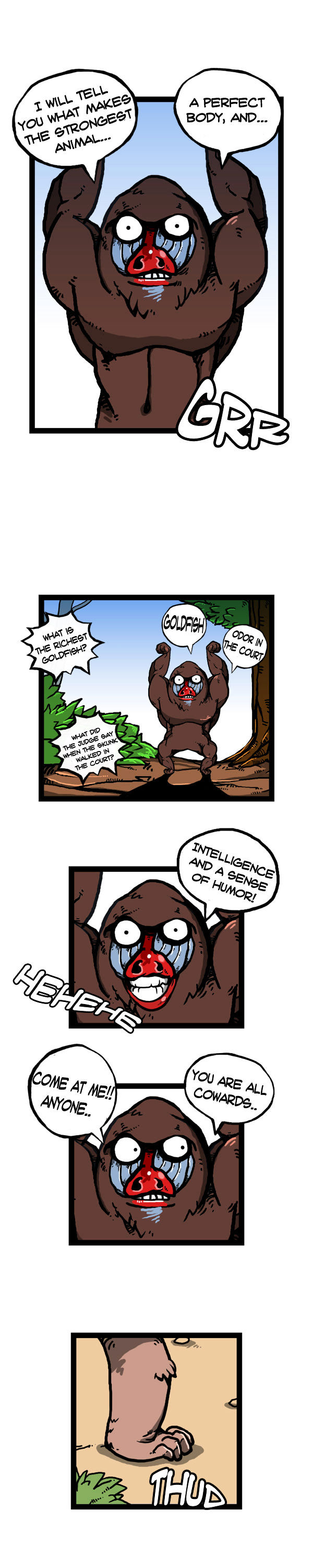 Earth, Human, and Animal Chapter 56 page 2 - Chapter 56 : the Mandrill's Appearance #1