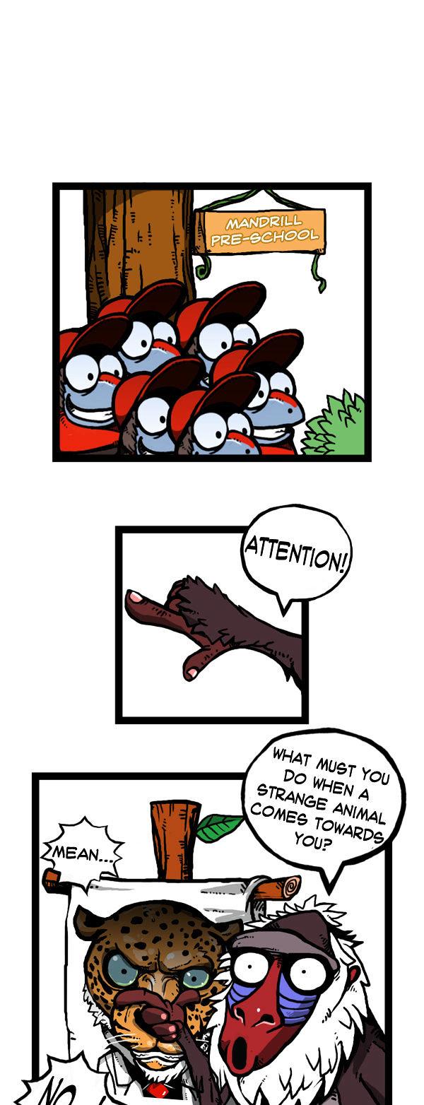 Earth, Human, and Animal Chapter 57 page 1 - Chapter 57 : the Mandrill's Appearance #2
