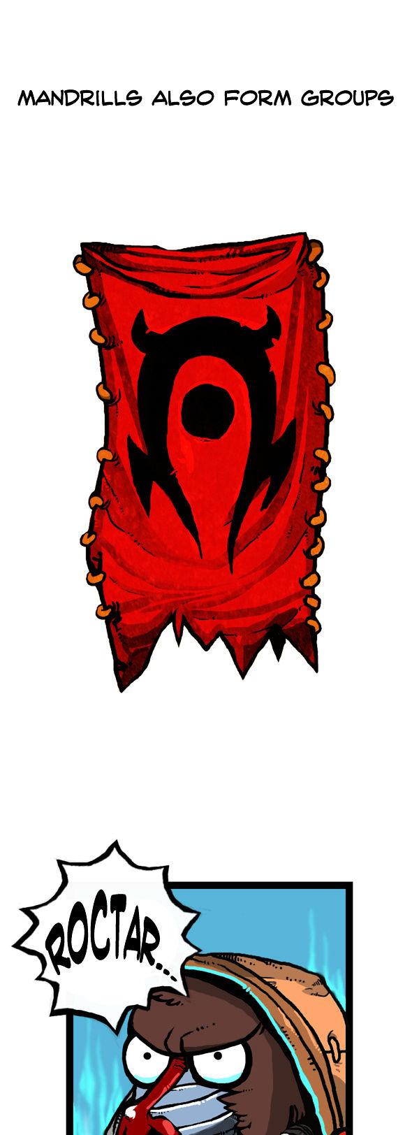 Earth, Human, and Animal Chapter 57 page 8 - Chapter 57 : the Mandrill's Appearance #2