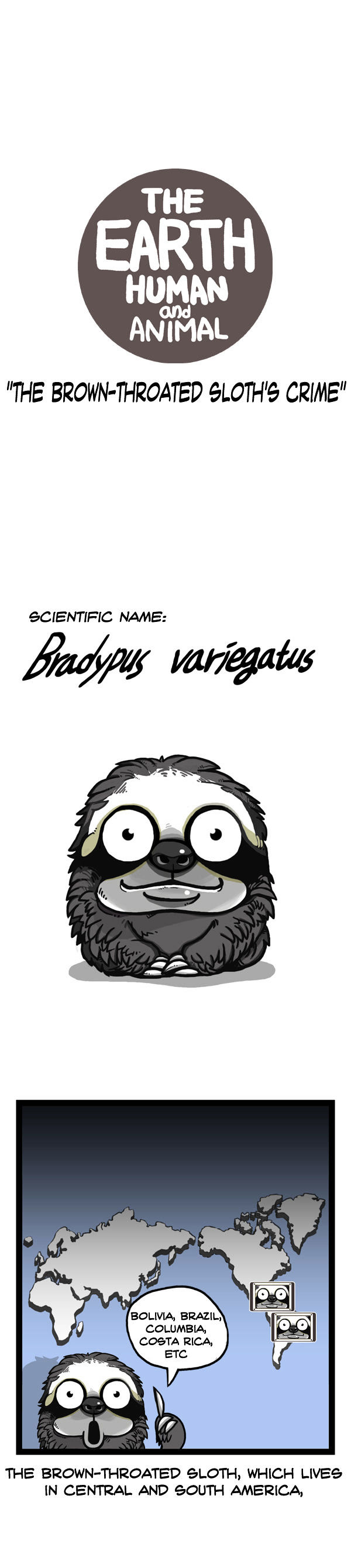 Earth, Human, and Animal Chapter 59 page 6 - Chapter 59 : the Brown-Throated Sloth's Crime #1