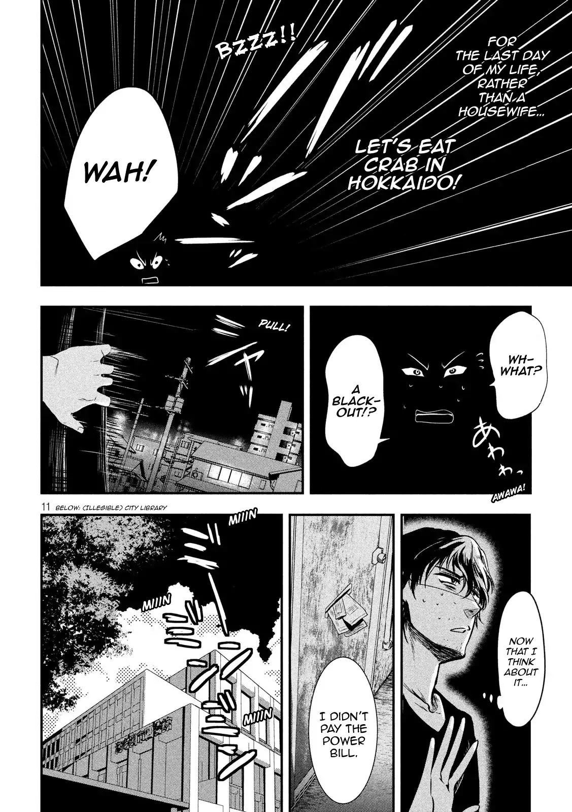 Eating Crab with a Yukionna Chapter 1 page 10 - Chapter 1: The Man Who Wants to Die and the Yukionna