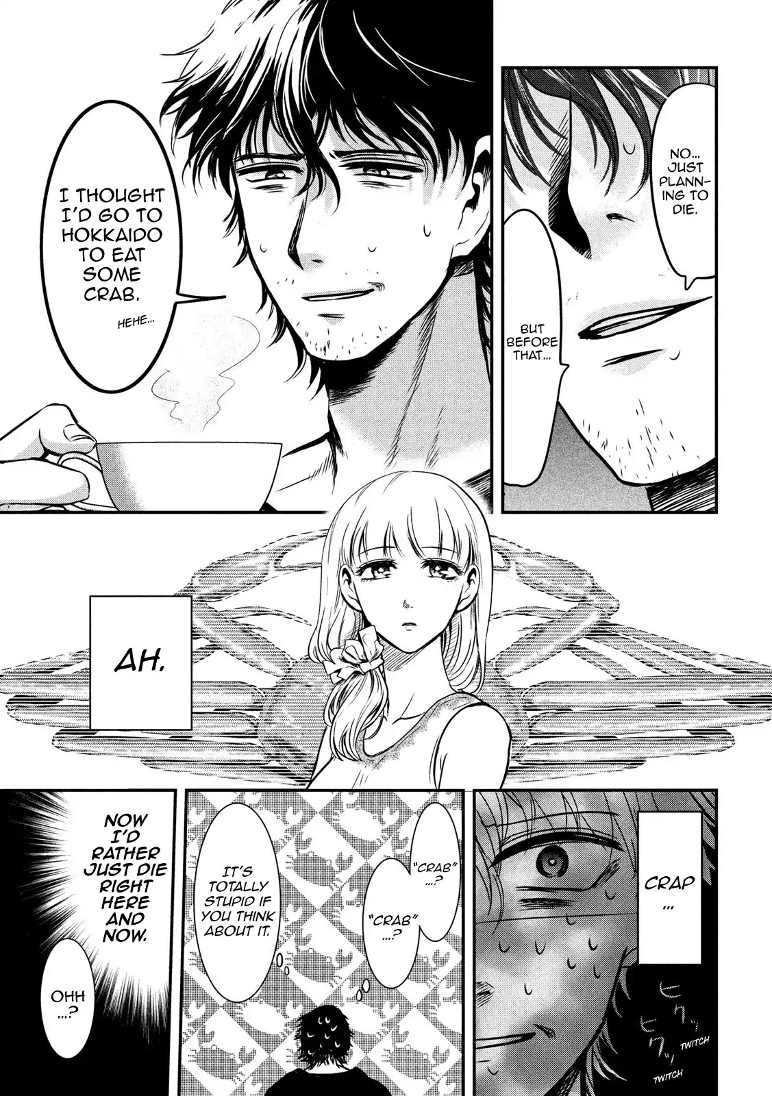 Eating Crab with a Yukionna Chapter 1 page 37 - Chapter 1: The Man Who Wants to Die and the Yukionna