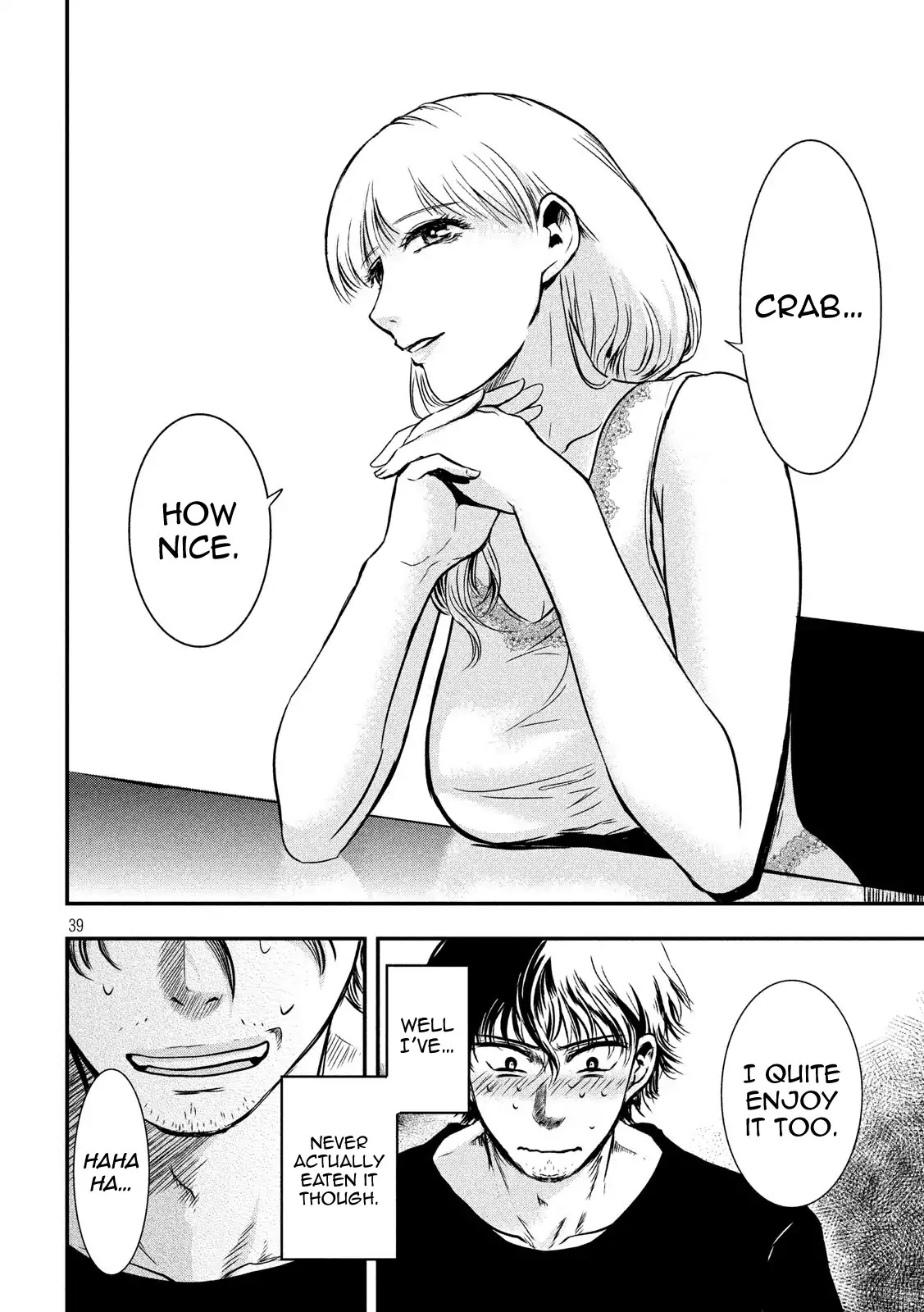 Eating Crab with a Yukionna Chapter 1 page 38 - Chapter 1: The Man Who Wants to Die and the Yukionna
