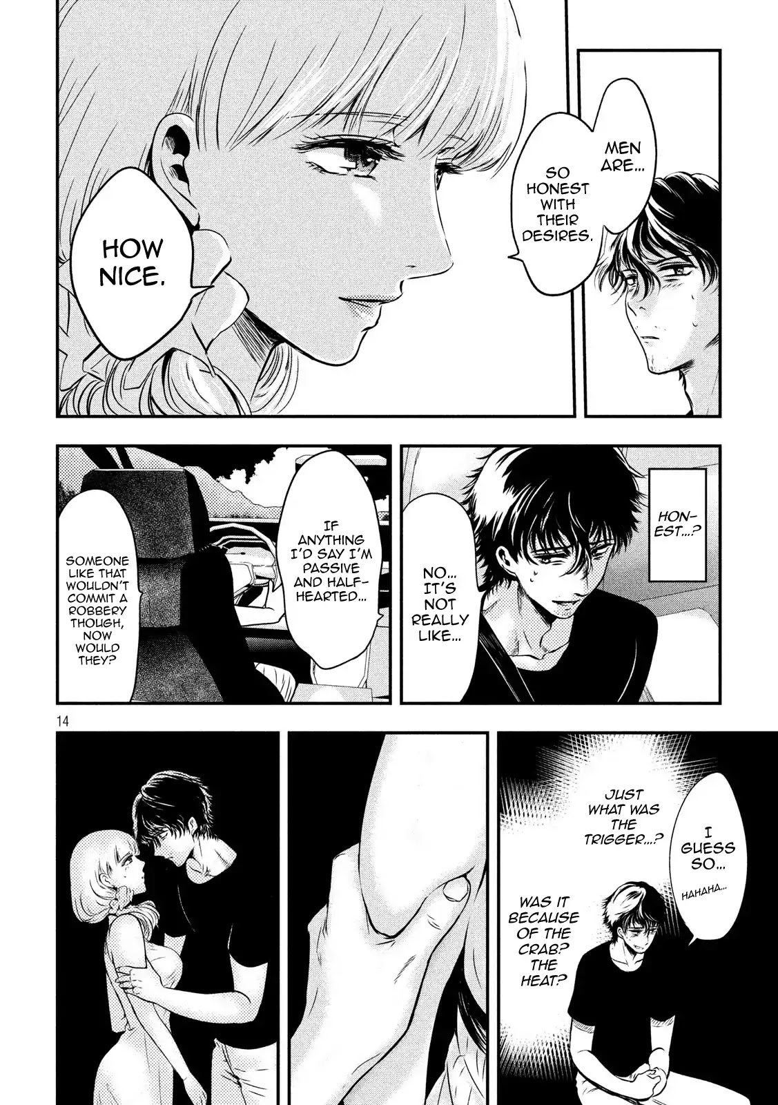 Eating Crab with a Yukionna Chapter 2 page 13 - Chapter 2: While Eating Pudding in the Car