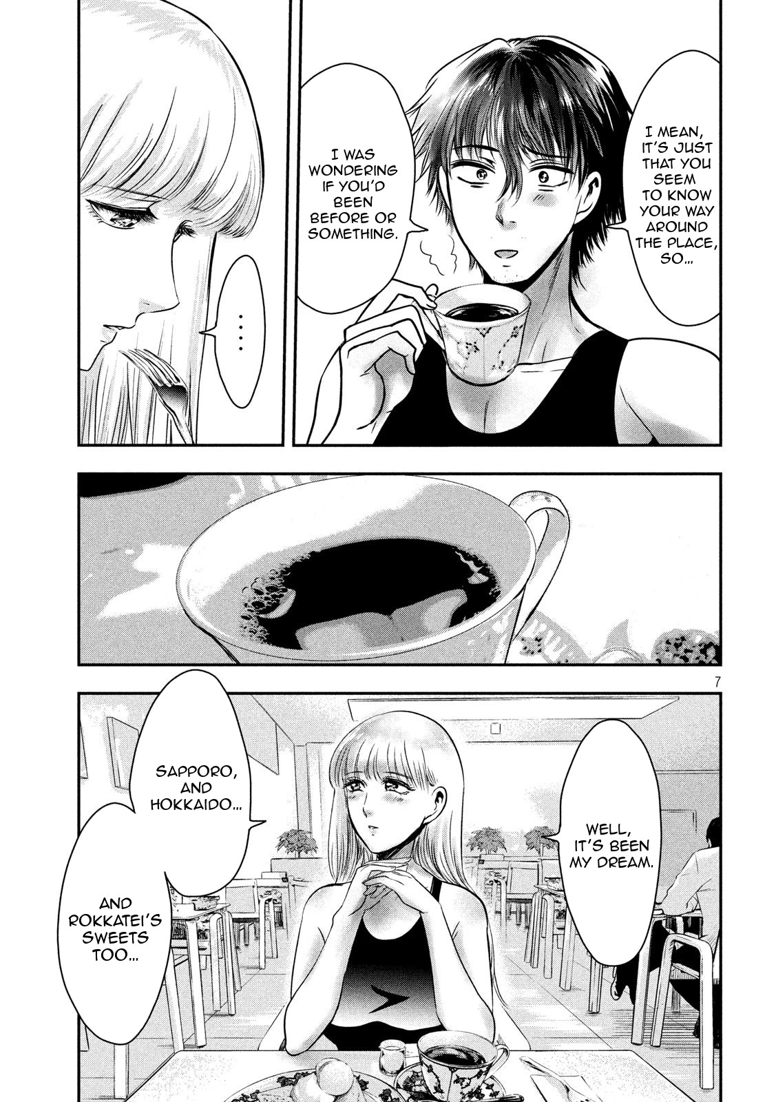 Eating Crab with a Yukionna Chapter 32 page 7 - Chapter 32: Sapporo Date with a White Lover