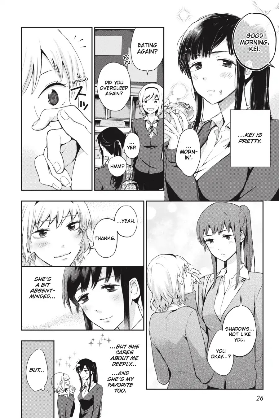 Eclair - Anata ni Hibiku Yuri Anthology Chapter 1.2 page 4 - Vol.1 Chapter 2: Tears in the Clear Room (Shiori Nishio)