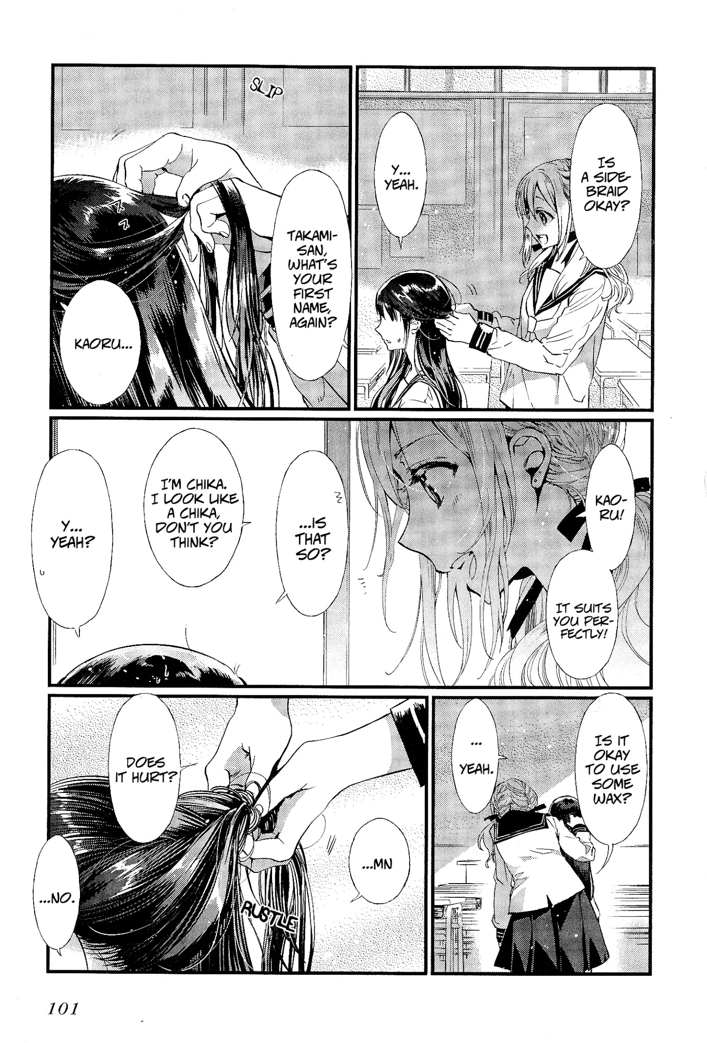 Eclair - Anata ni Hibiku Yuri Anthology Chapter 1.6 page 14 - Vol.1 Chapter 6: Hairdresser