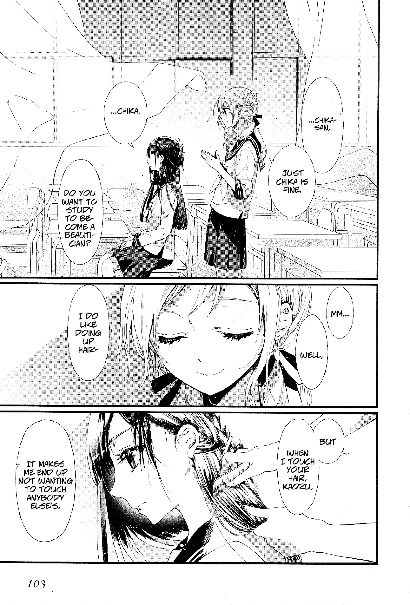 Eclair - Anata ni Hibiku Yuri Anthology Chapter 1.6 page 16 - Vol.1 Chapter 6: Hairdresser