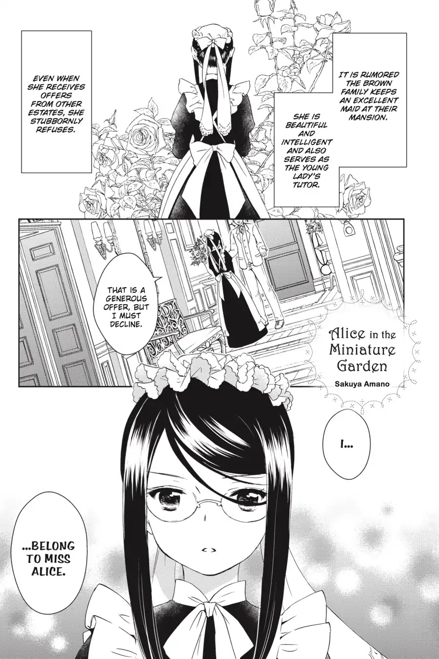 Eclair - Anata ni Hibiku Yuri Anthology Chapter 1.7 page 1 - Vol.1 Chapter 7: Alice in the Miniature Garden (Sakuya Amano)