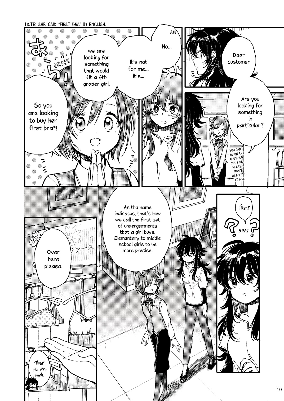 Eclair - Anata ni Hibiku Yuri Anthology Chapter 2.5 page 10 - Vol.2 Chapter 5: The Little Bird and the Brassiere (Itou Hachi)