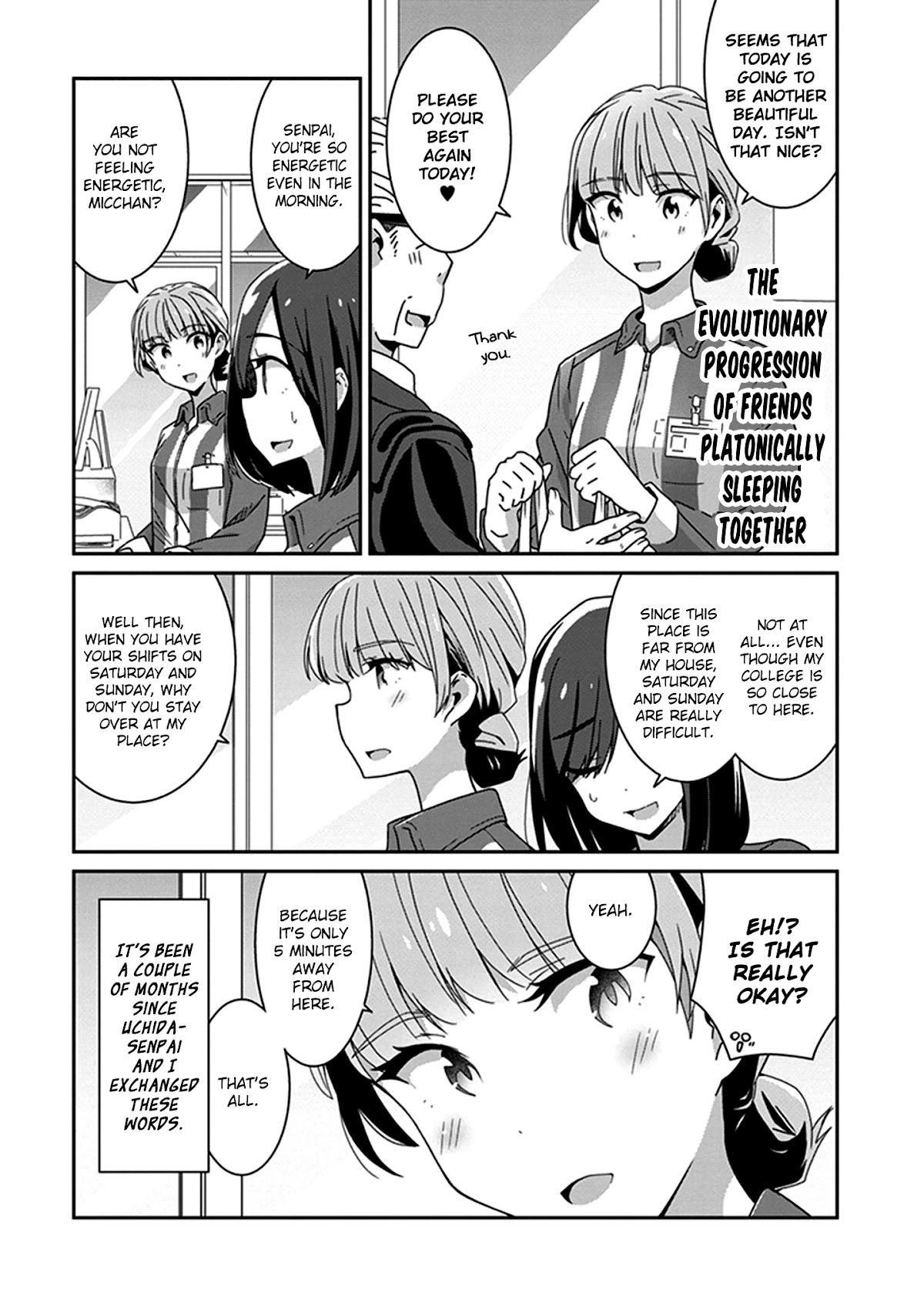 Eclair - Anata ni Hibiku Yuri Anthology Chapter 2.6 page 1 - Vol.2 Chapter 6: The Evolutionary Progression of Friends Platonically Sleeping Together