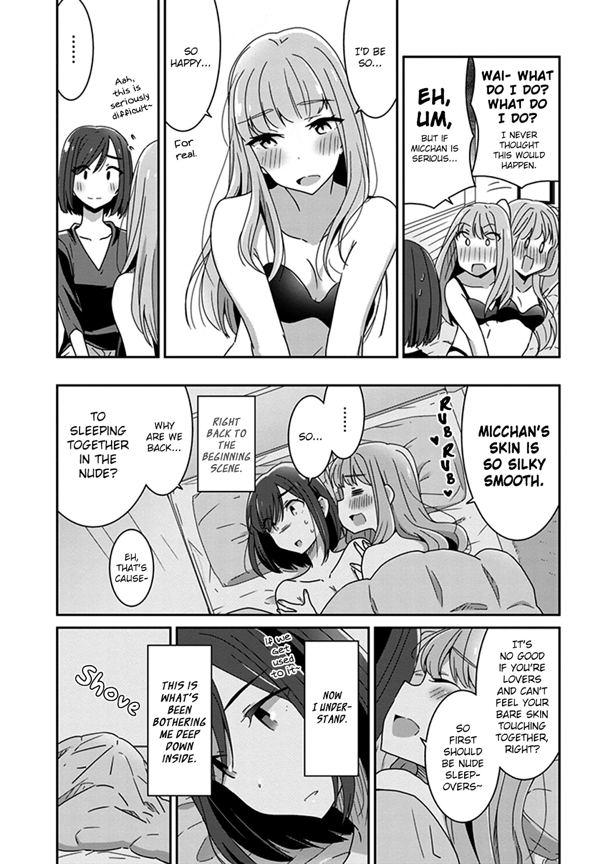 Eclair - Anata ni Hibiku Yuri Anthology Chapter 2.6 page 10 - Vol.2 Chapter 6: The Evolutionary Progression of Friends Platonically Sleeping Together