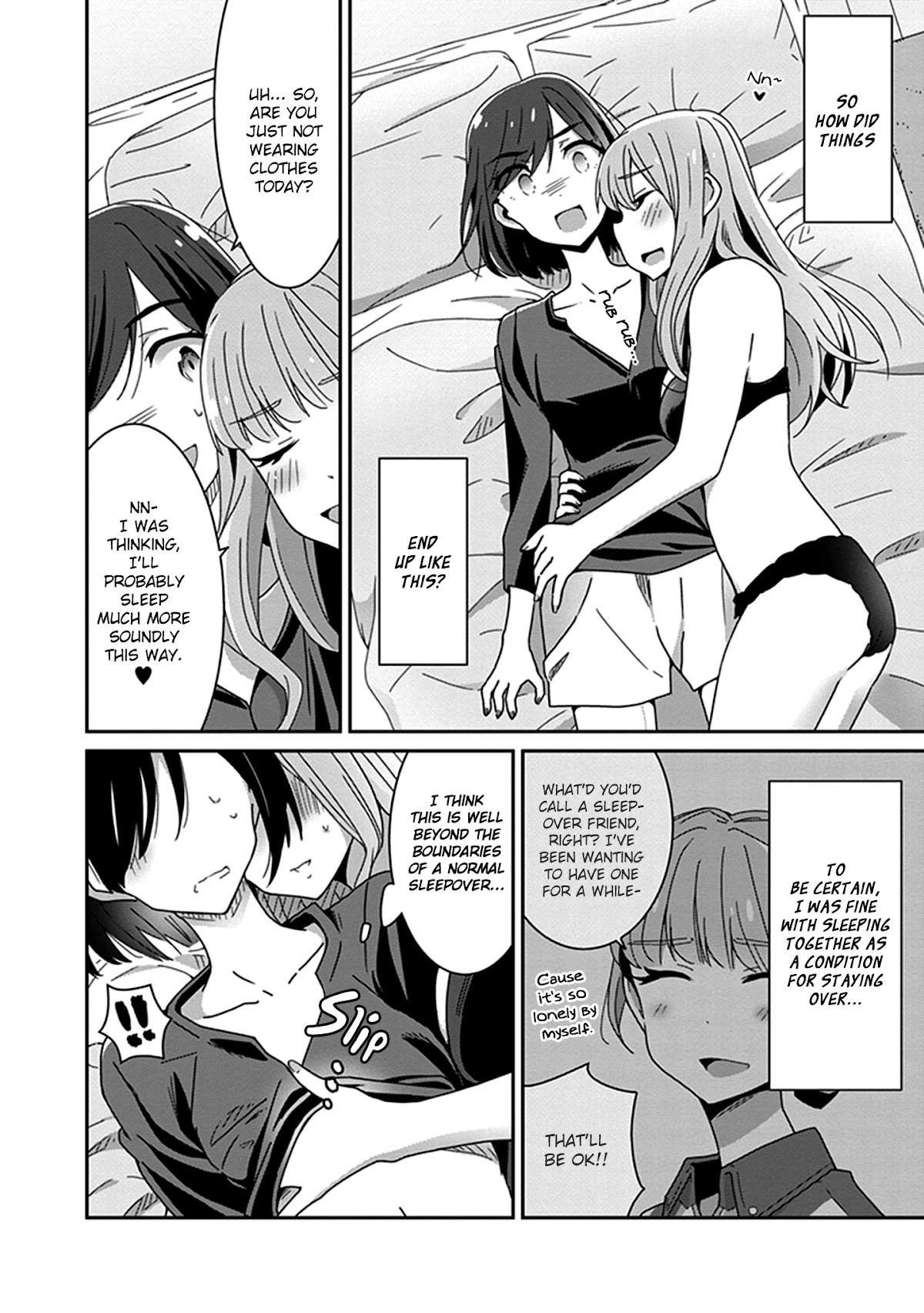 Eclair - Anata ni Hibiku Yuri Anthology Chapter 2.6 page 2 - Vol.2 Chapter 6: The Evolutionary Progression of Friends Platonically Sleeping Together