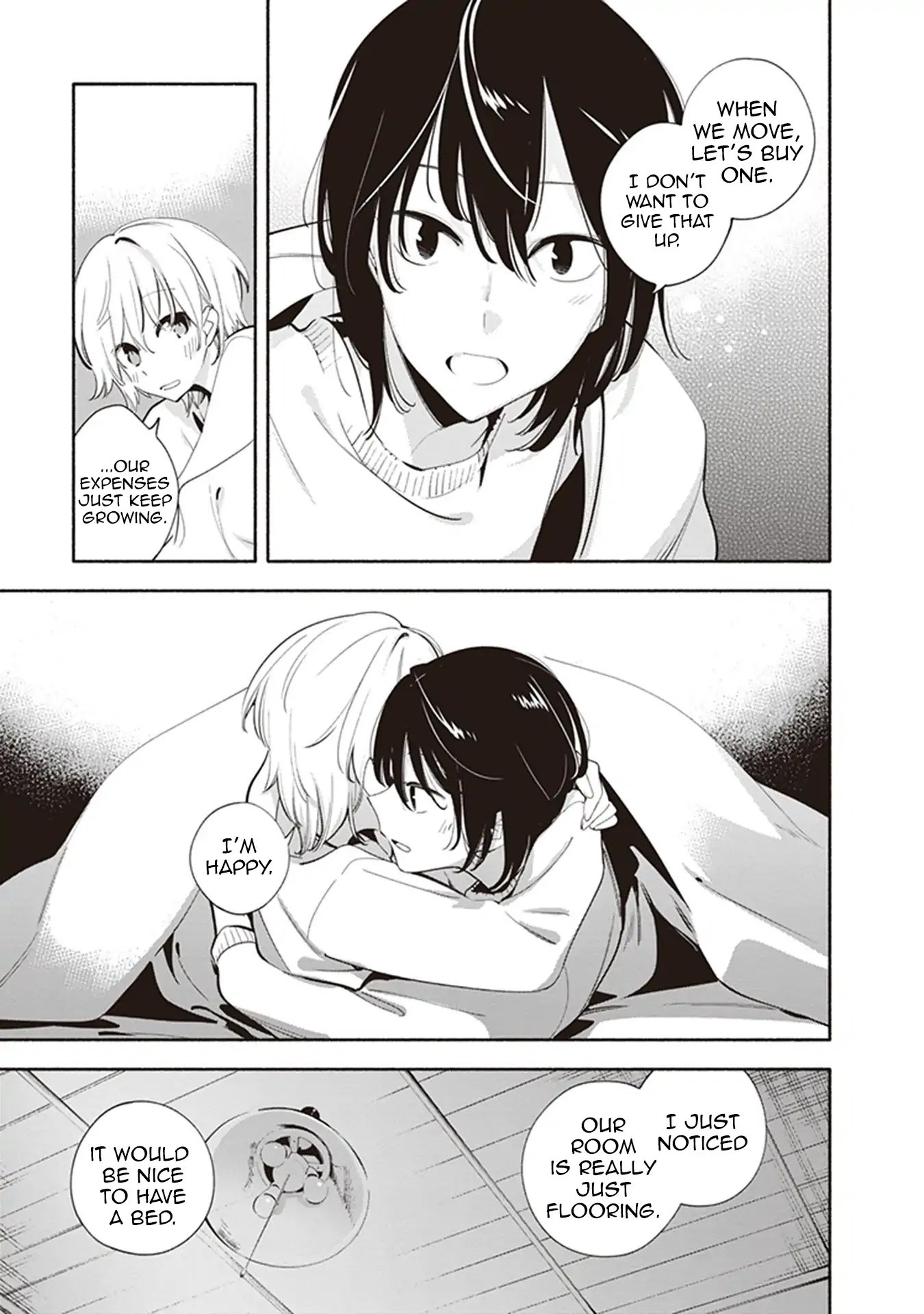 Eclair - Anata ni Hibiku Yuri Anthology Chapter 5.1 page 12 - Vol.5 Chapter 1: Double Bed (Nakatani Nio)