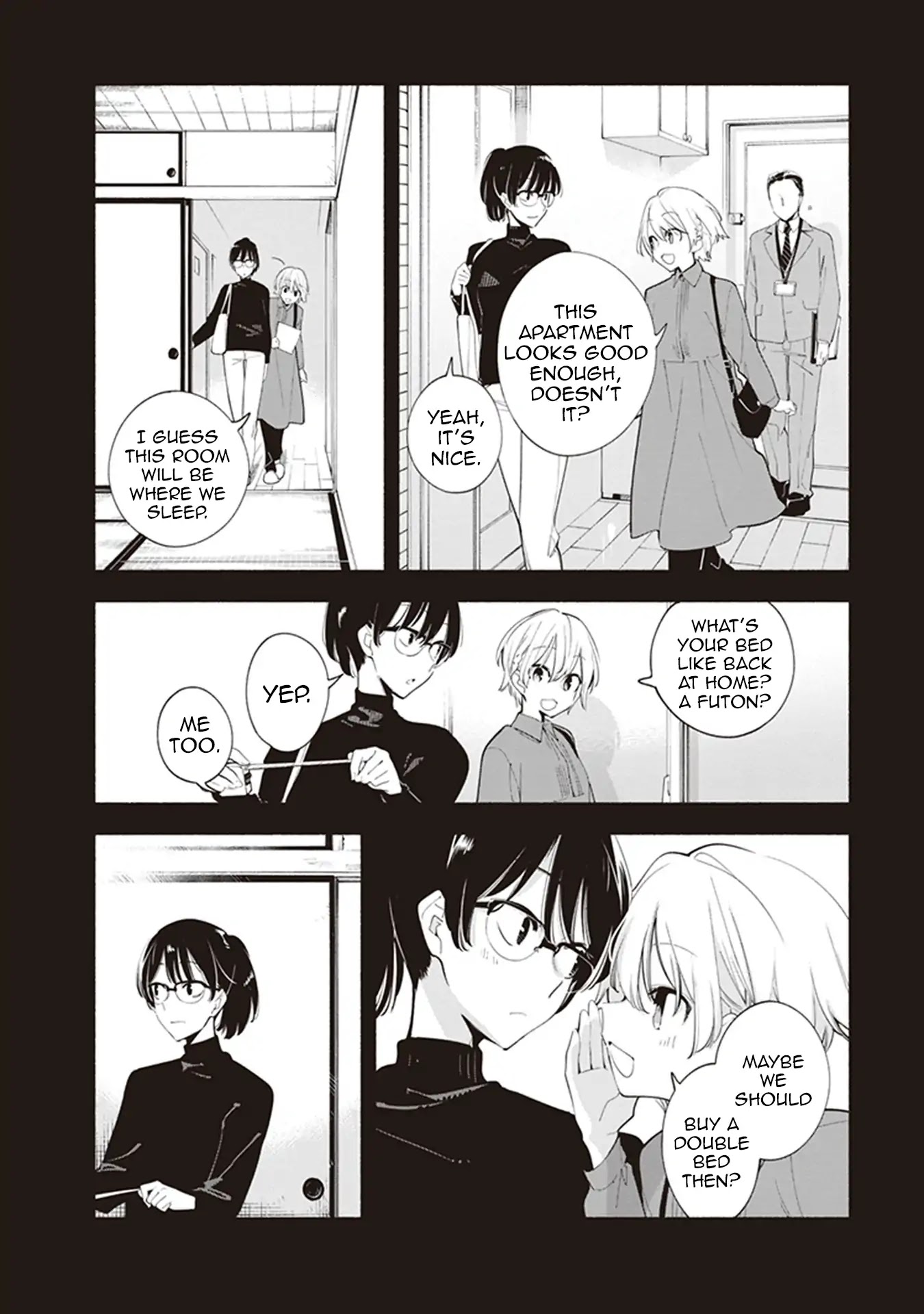 Eclair - Anata ni Hibiku Yuri Anthology Chapter 5.1 page 9 - Vol.5 Chapter 1: Double Bed (Nakatani Nio)