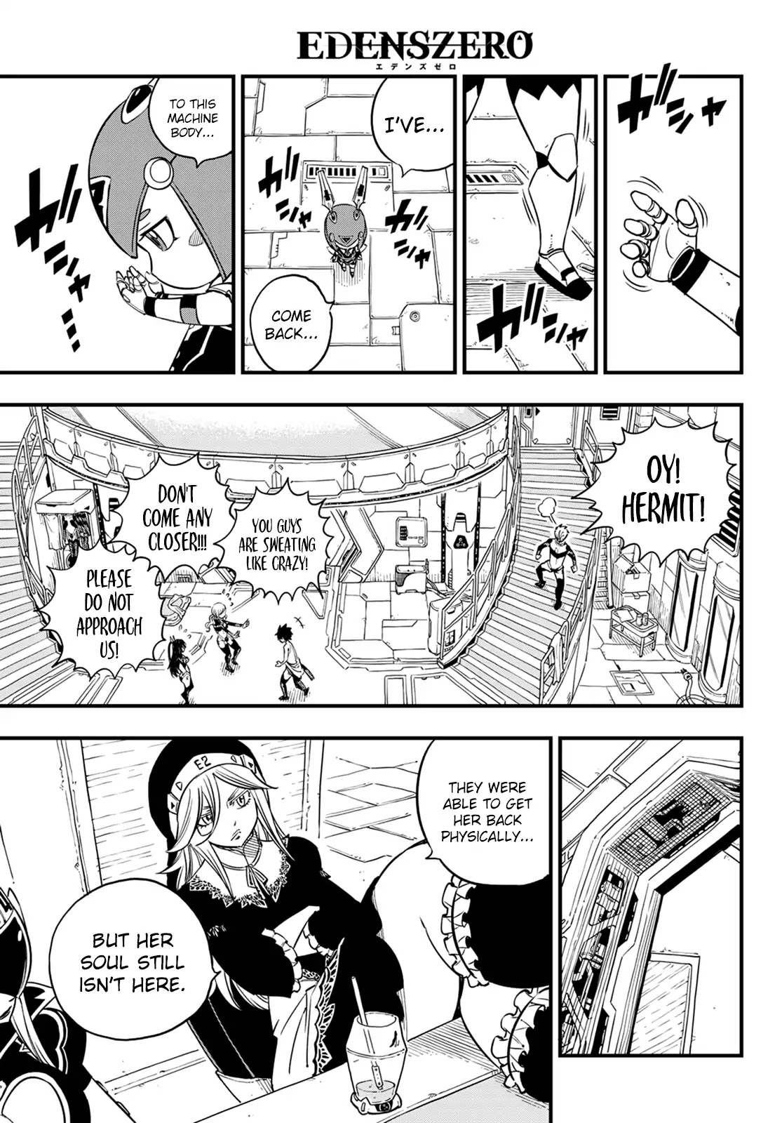 Eden's Zero Chapter 39 page 8 - Chapter 39: The Genius Hacker Spider