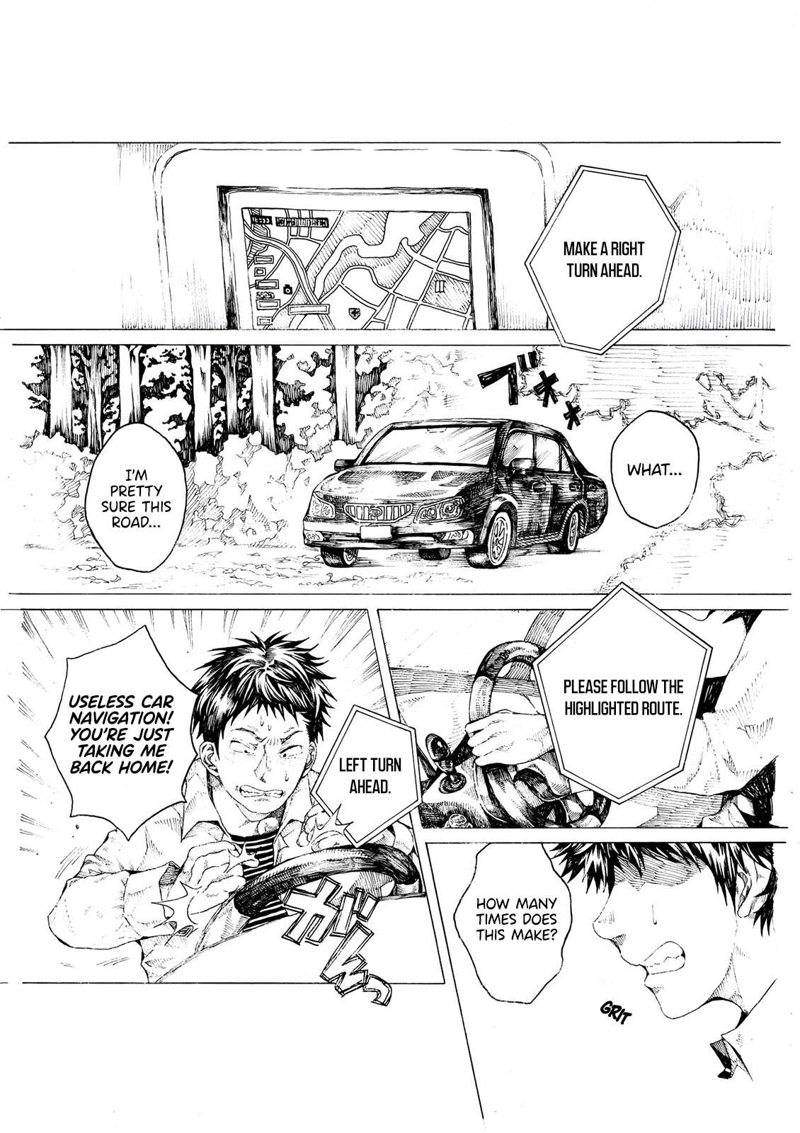 Edogawa Osamu's Anthology Chapter 14 page 1 - Chapter 14: Useless Car GPS