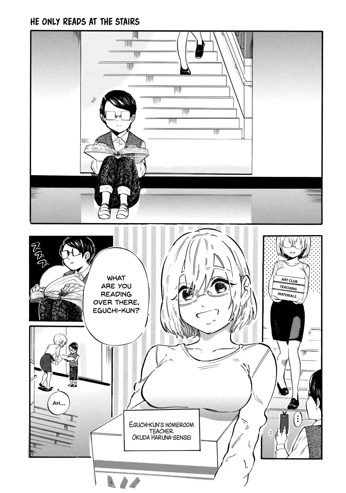 Eguchi-kun wa Minogasanai Chapter 2 page 2 - Chapter 2: Eguchi-kun and Teacher.