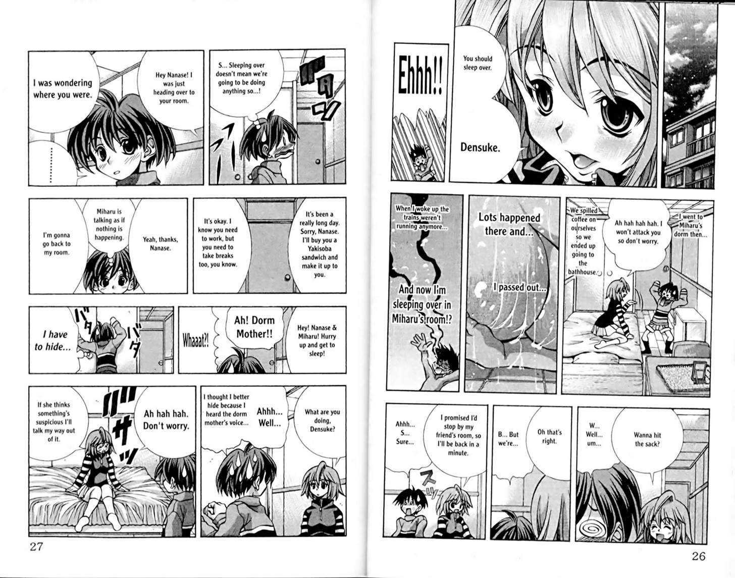 Eiken Chapter 54 page 2 - Chapter 54 : Let's sleep in Miharu Shinonome's room at an all girls dorm