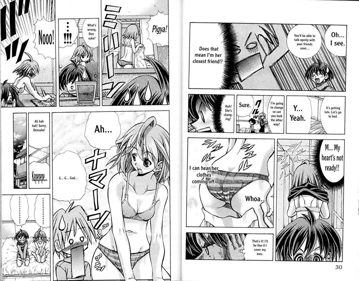 Eiken Chapter 54 page 4 - Chapter 54 : Let's sleep in Miharu Shinonome's room at an all girls dorm