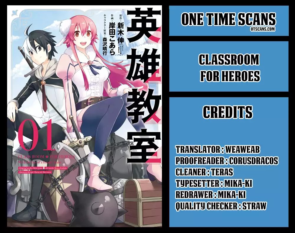 Eiyuu Kyoushitsu Chapter 1.1-2 page 1 - Vol.1 Chapter 1.2: Arnest II