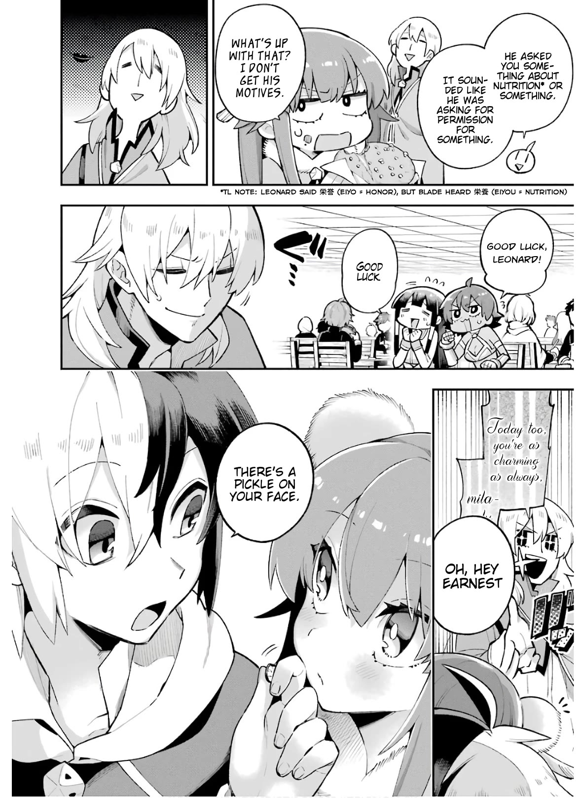 Eiyuu Kyoushitsu Chapter 10.32 page 3 - Vol.10 Chapter 32: Leonard Build-Up