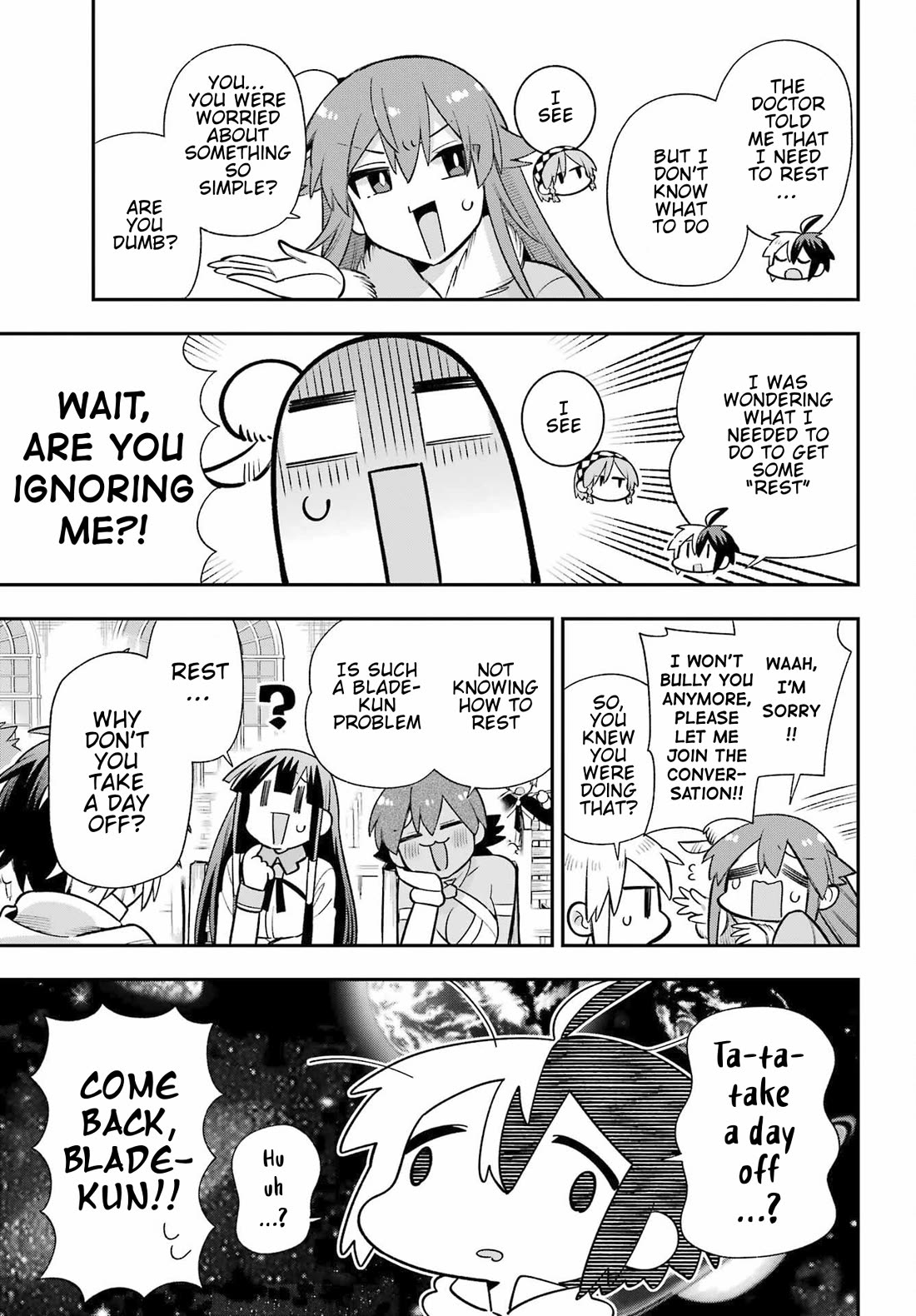 Eiyuu Kyoushitsu Chapter 18.59 page 10 - Vol.18 Chapter 59: Blade's Day Off